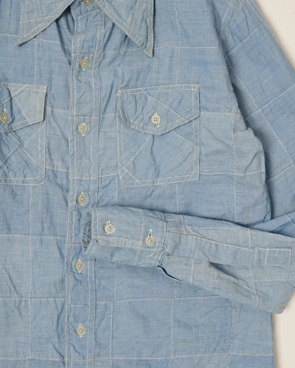 Patchwork Chambray Shirts