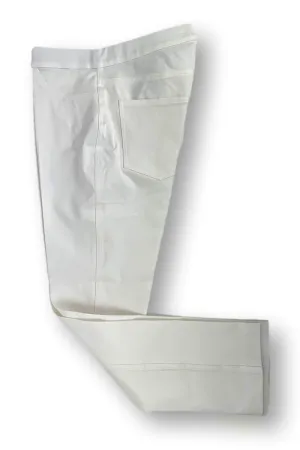 Peace of Cloth Crop Jean Pull On Pant in White