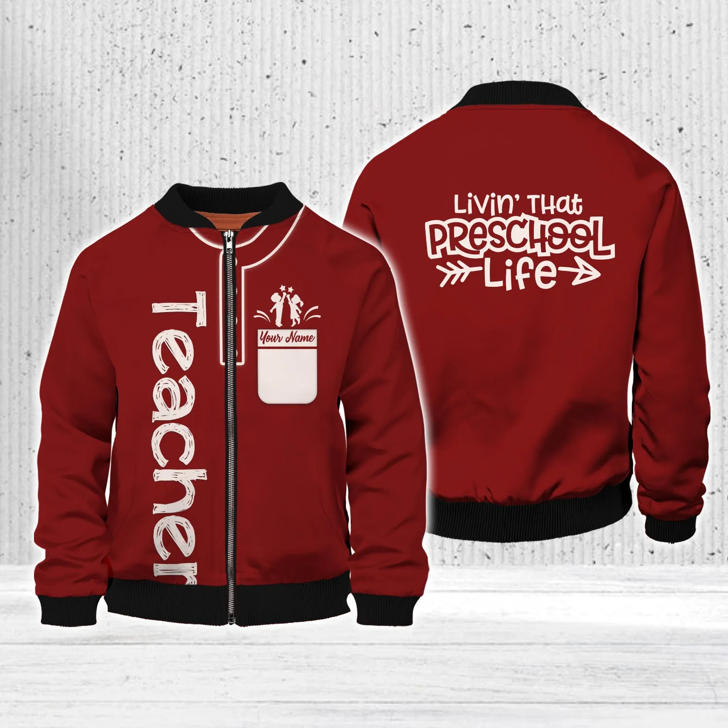 Personalized Preschool Teacher Graphic Design 3D Printed Shirts