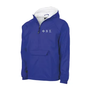 Phi Beta Sigma Flannel Lined Windbreaker - Letters