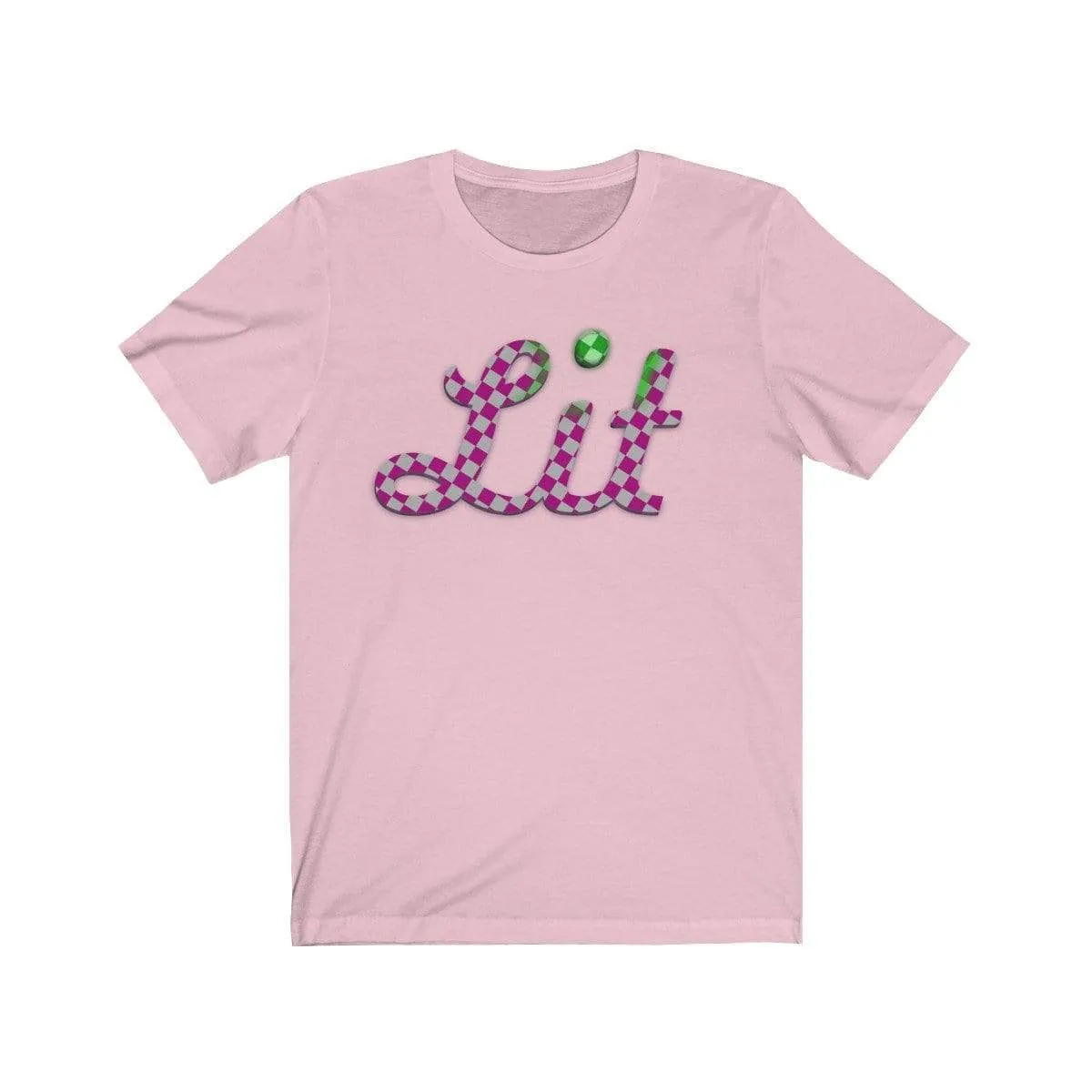 Pink Checkered Lit T-shirt