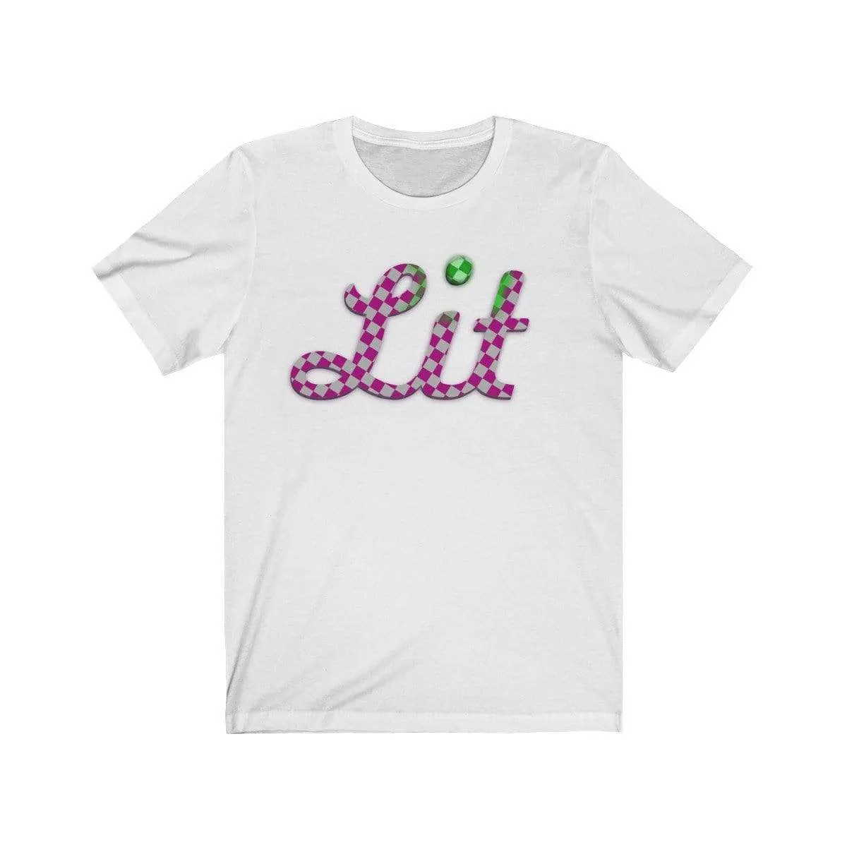 Pink Checkered Lit T-shirt