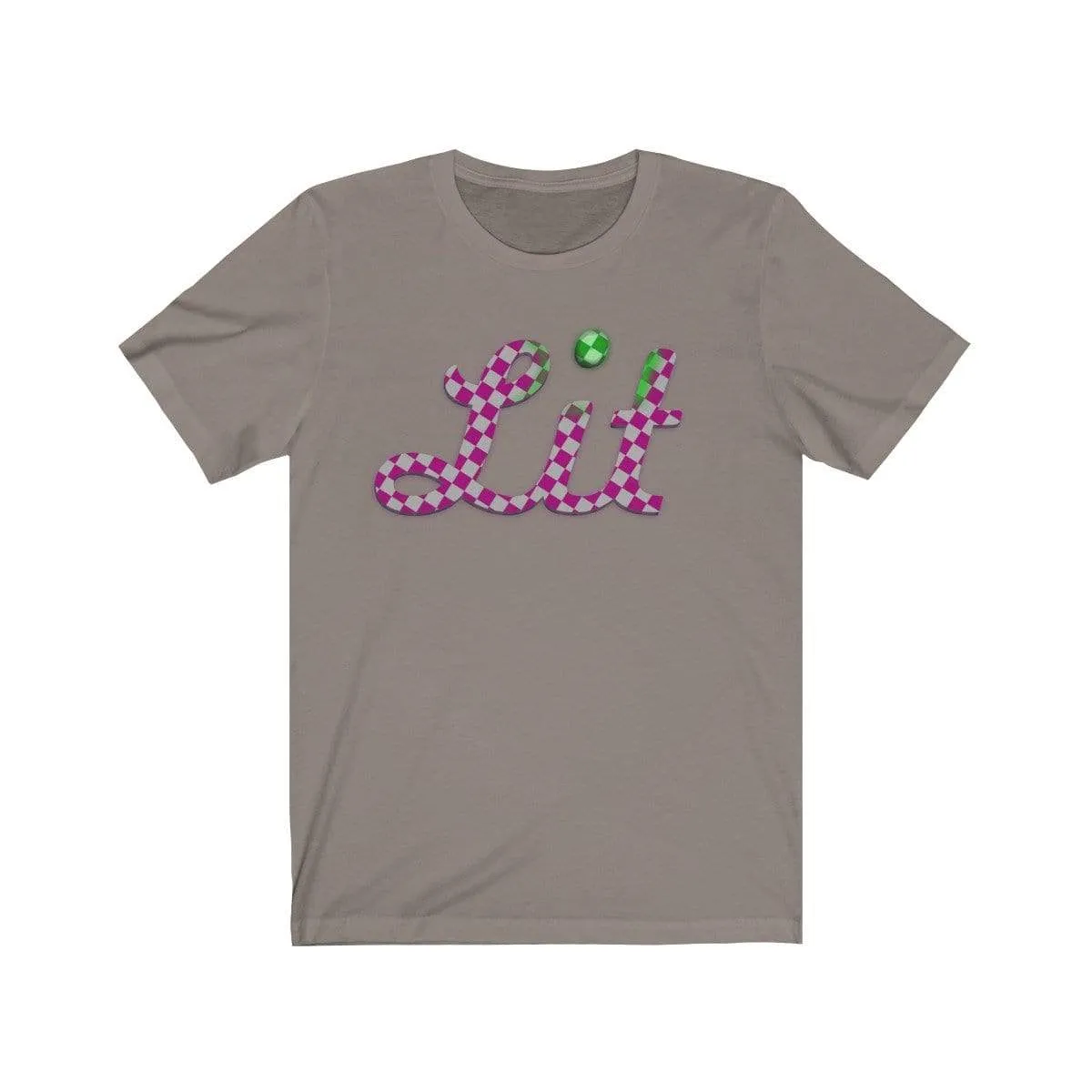 Pink Checkered Lit T-shirt