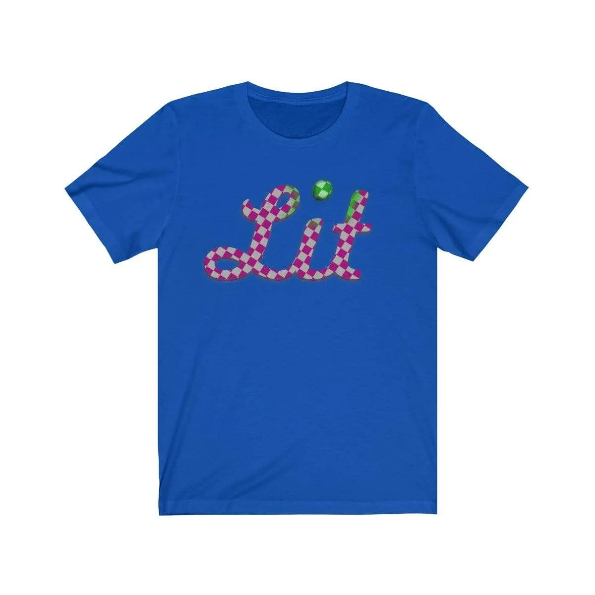 Pink Checkered Lit T-shirt