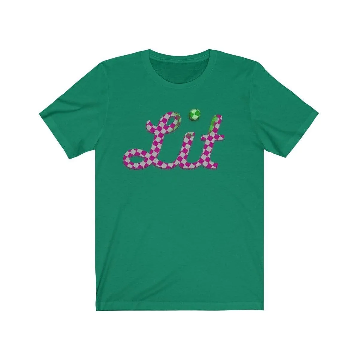 Pink Checkered Lit T-shirt
