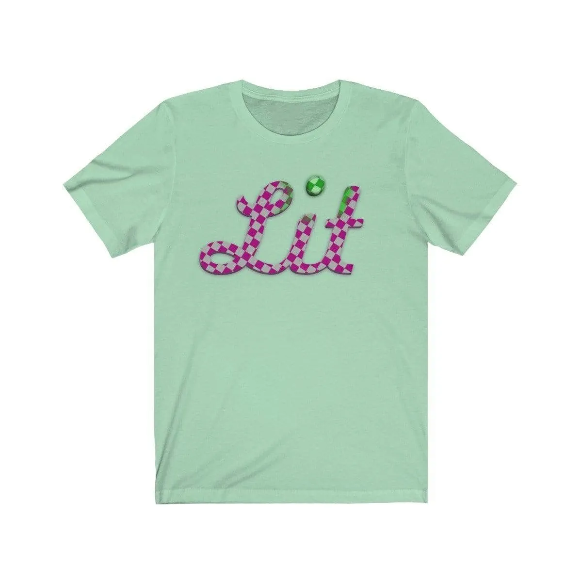 Pink Checkered Lit T-shirt
