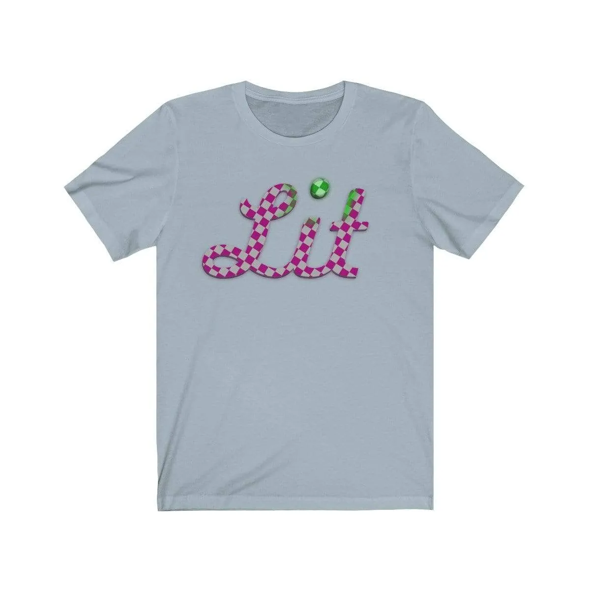 Pink Checkered Lit T-shirt