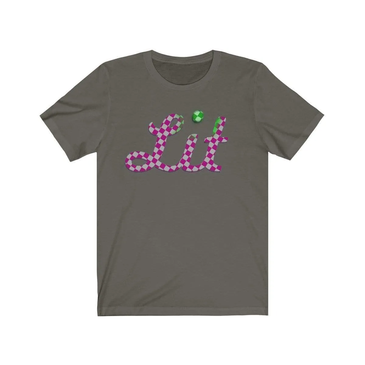 Pink Checkered Lit T-shirt