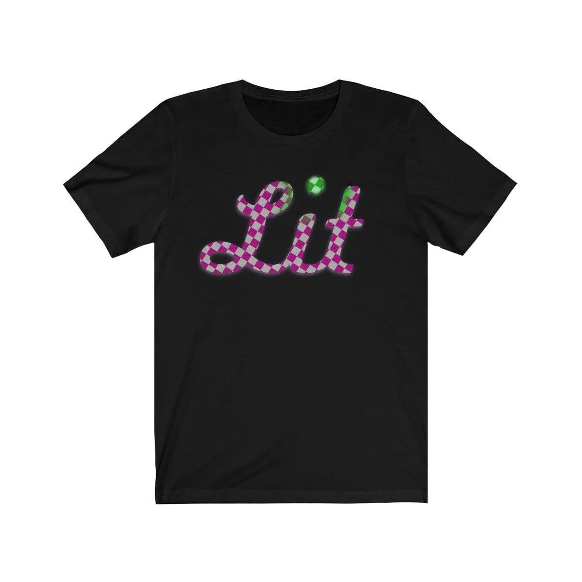 Pink Checkered Lit T-shirt