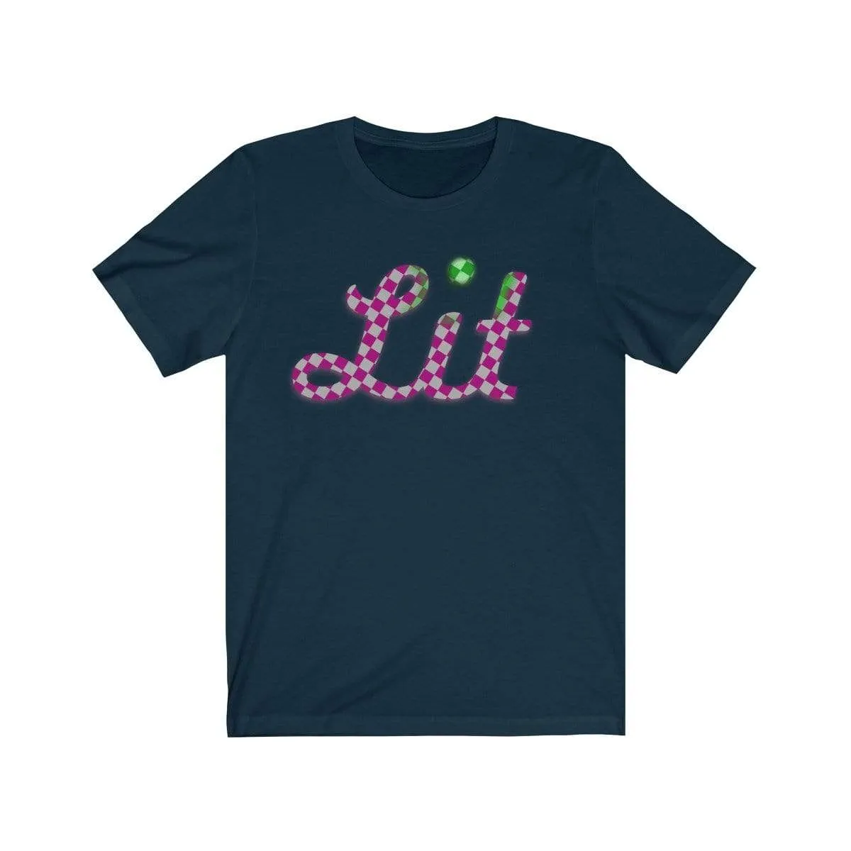 Pink Checkered Lit T-shirt