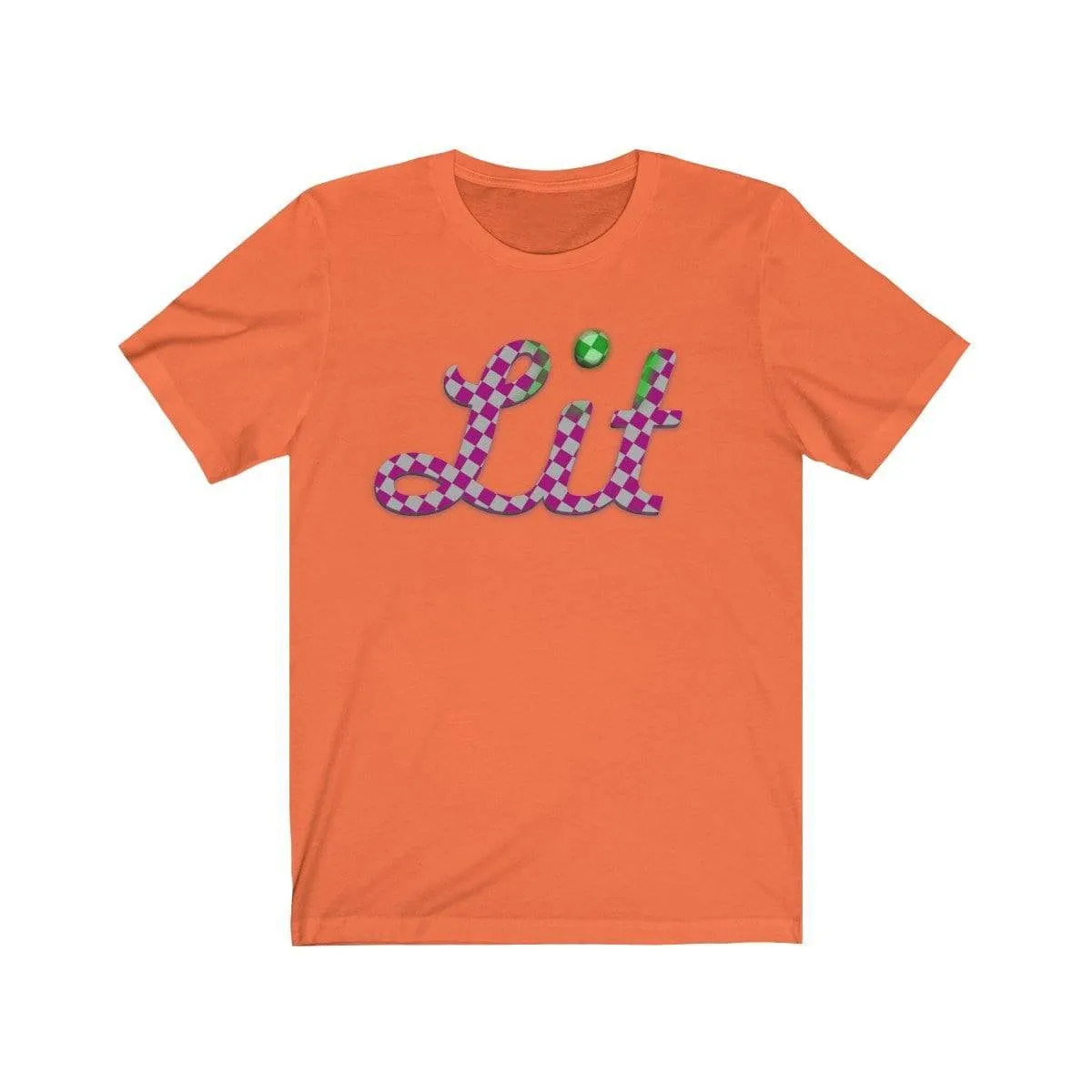 Pink Checkered Lit T-shirt