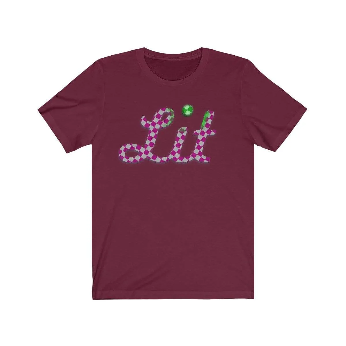 Pink Checkered Lit T-shirt