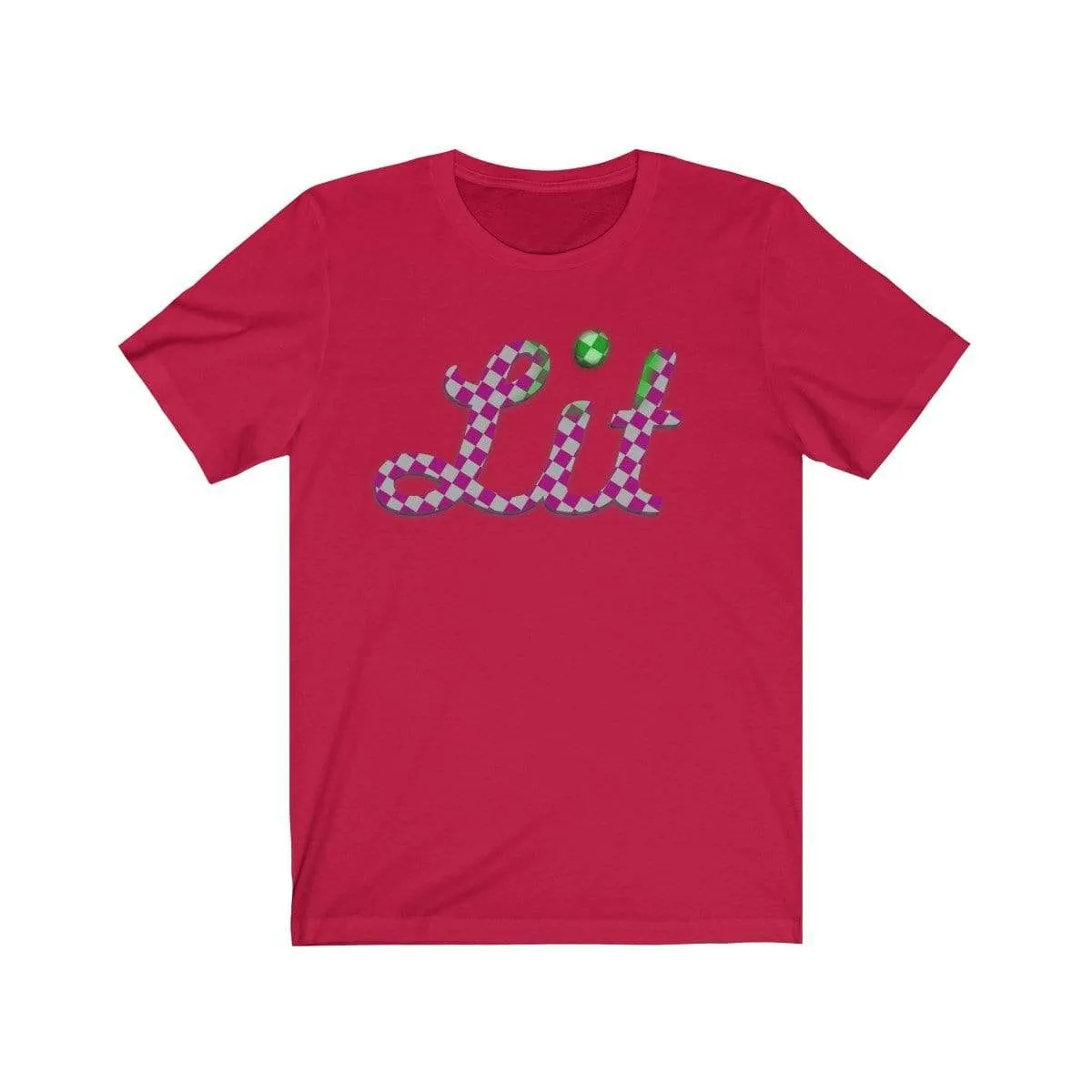 Pink Checkered Lit T-shirt
