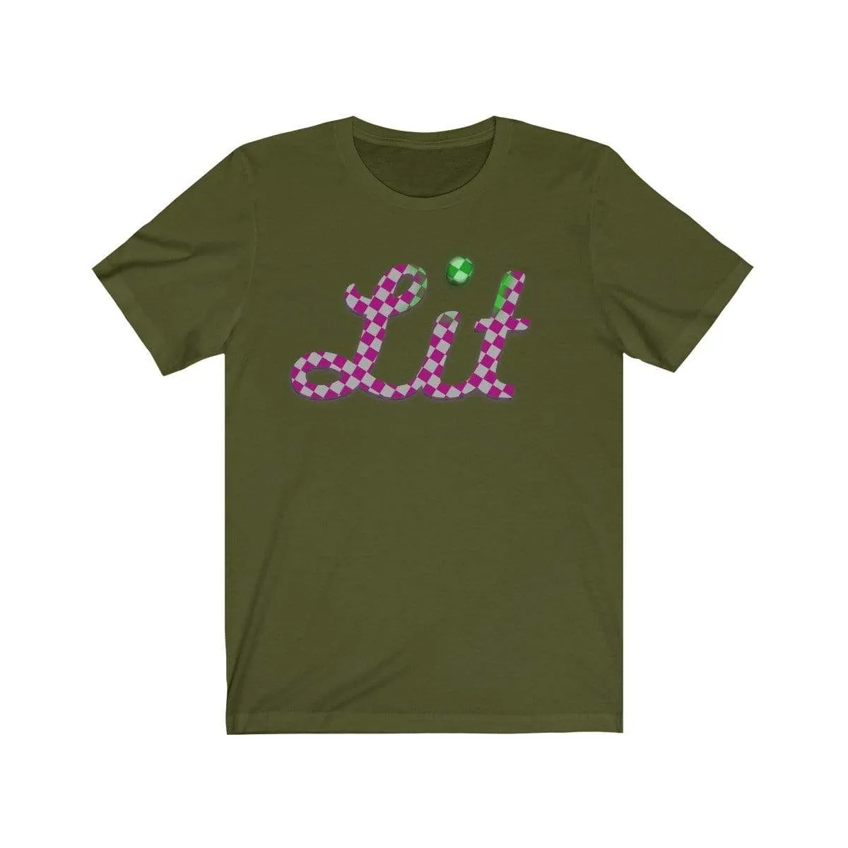 Pink Checkered Lit T-shirt