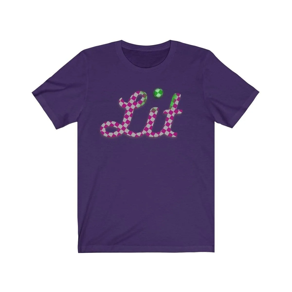 Pink Checkered Lit T-shirt
