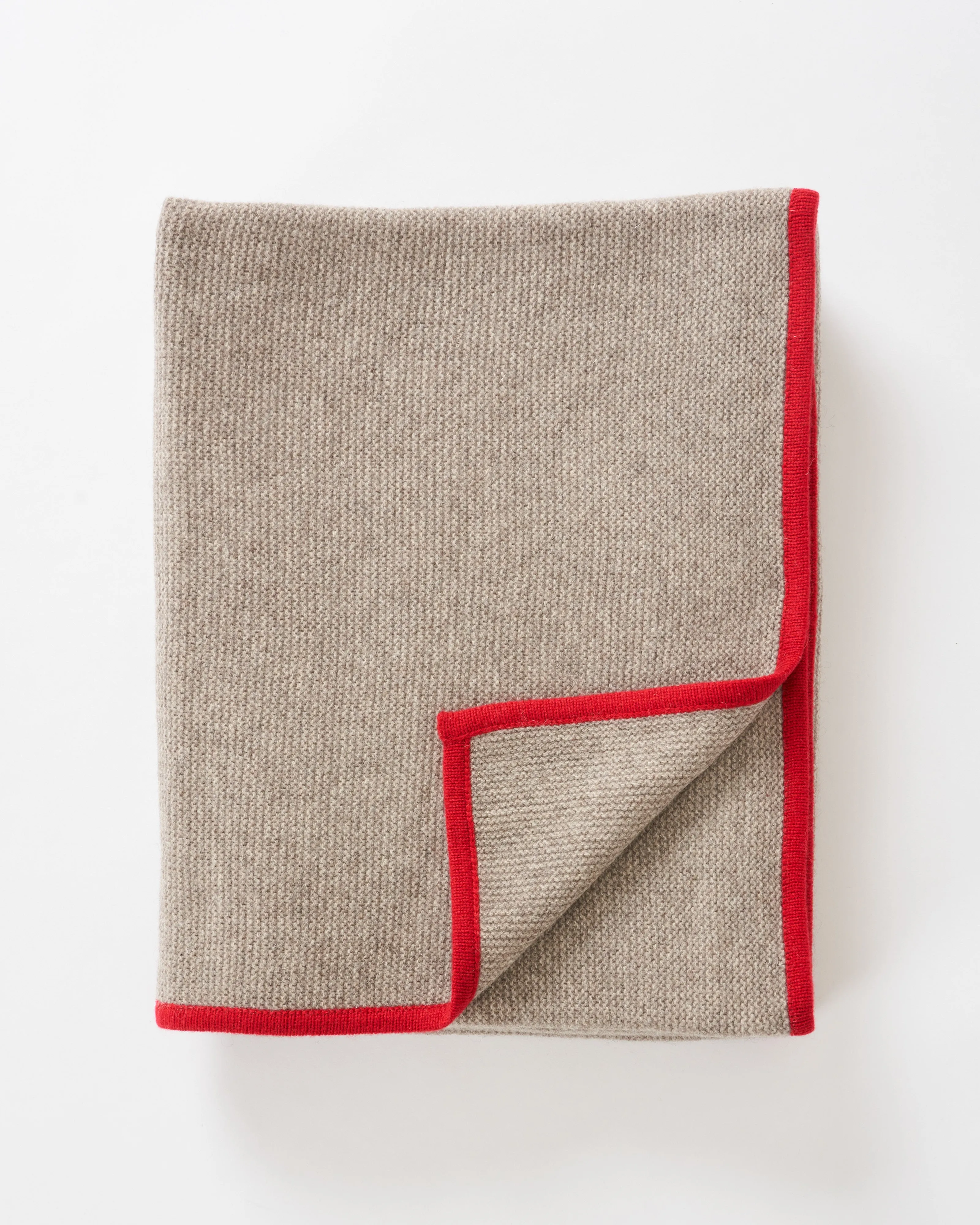 platinum purl knit yak down throw