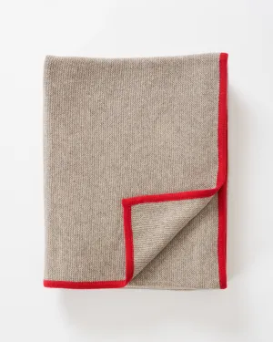 platinum purl knit yak down throw