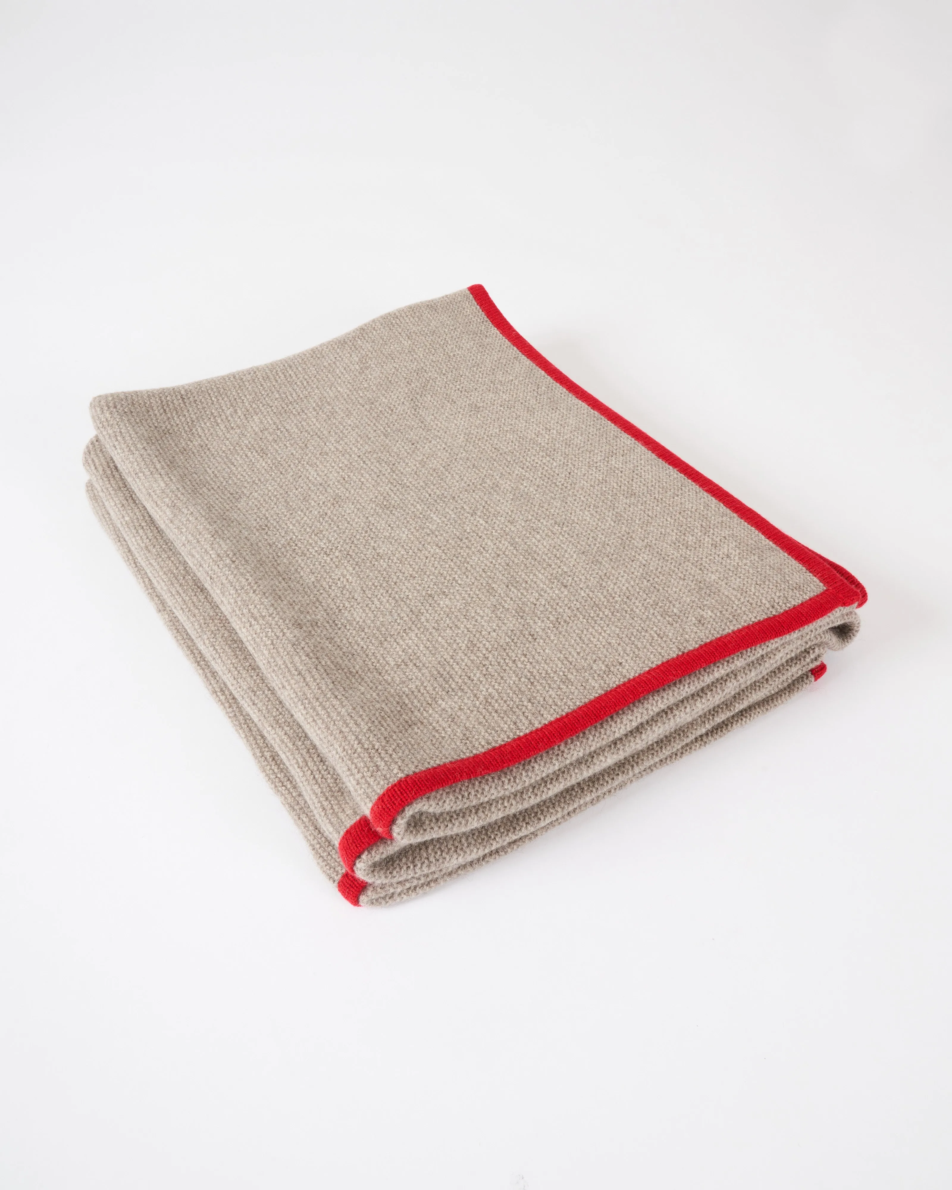 platinum purl knit yak down throw