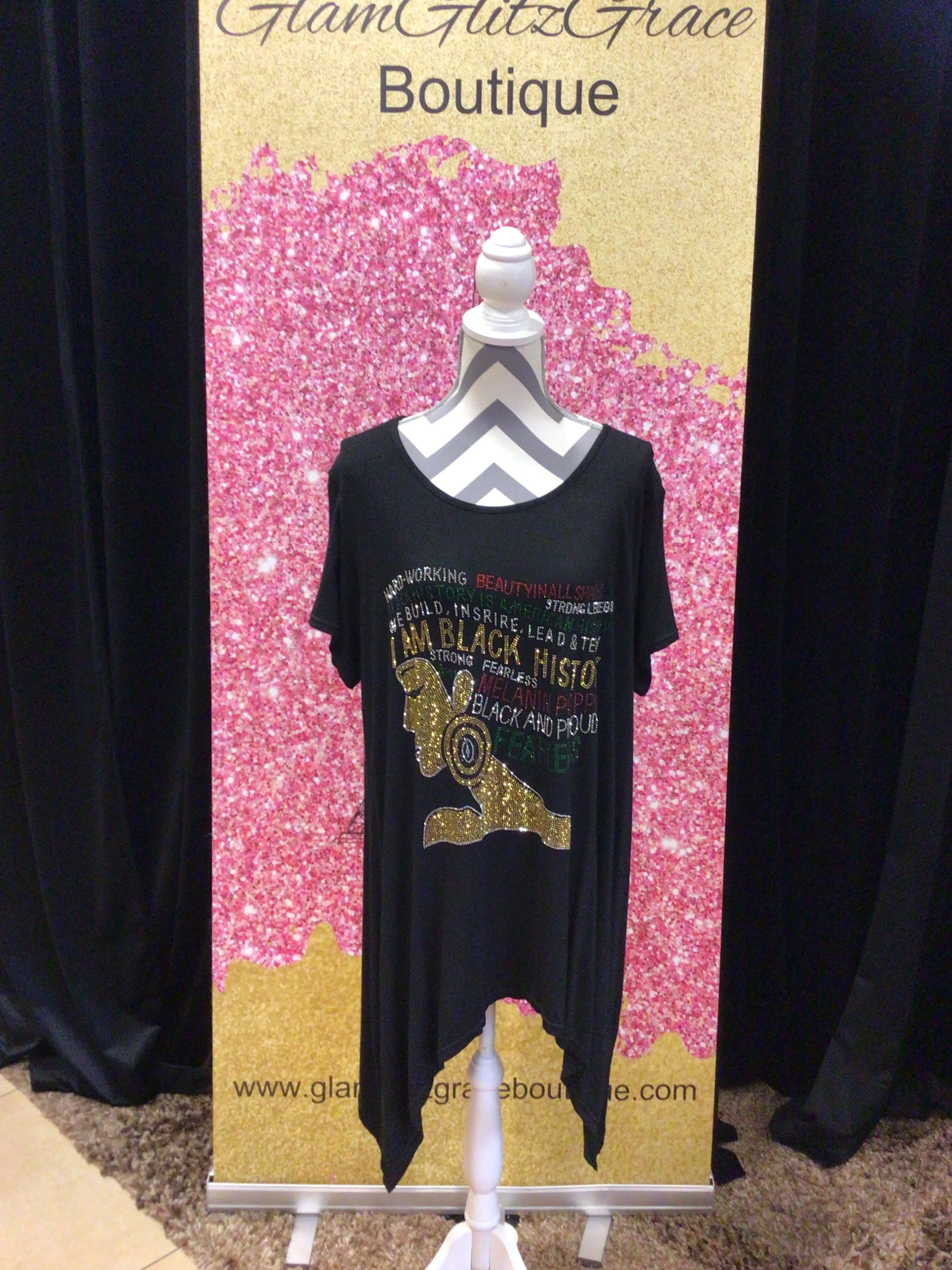 Plus Size Black History Egyptian Queen Graphic T-Shirt