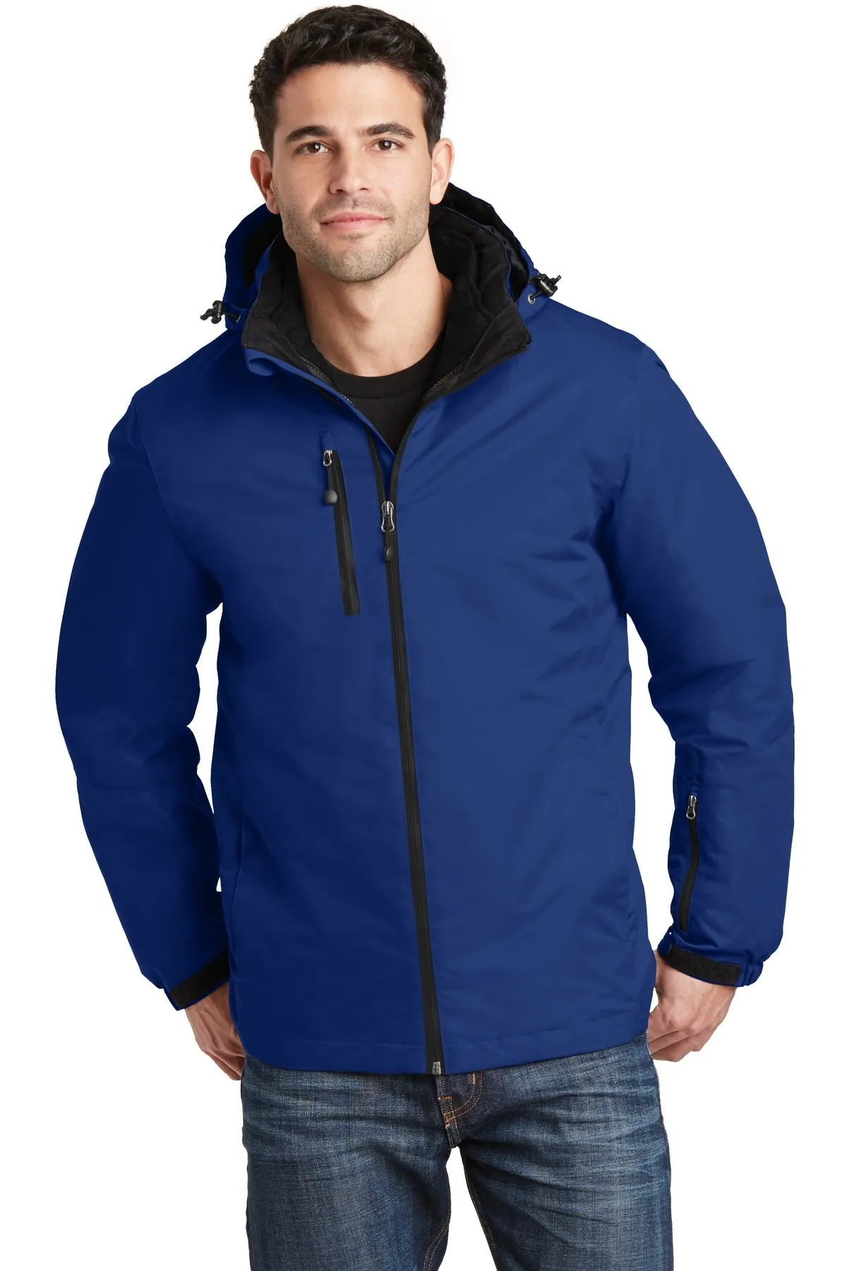 Port Authority Vortex Waterproof 3-in-1 Jacket. J332 Night Sky Blue/ Black