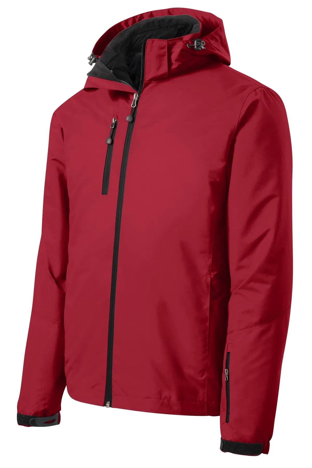 Port Authority Vortex Waterproof 3-in-1 Jacket. J332 Rich Red/ Black