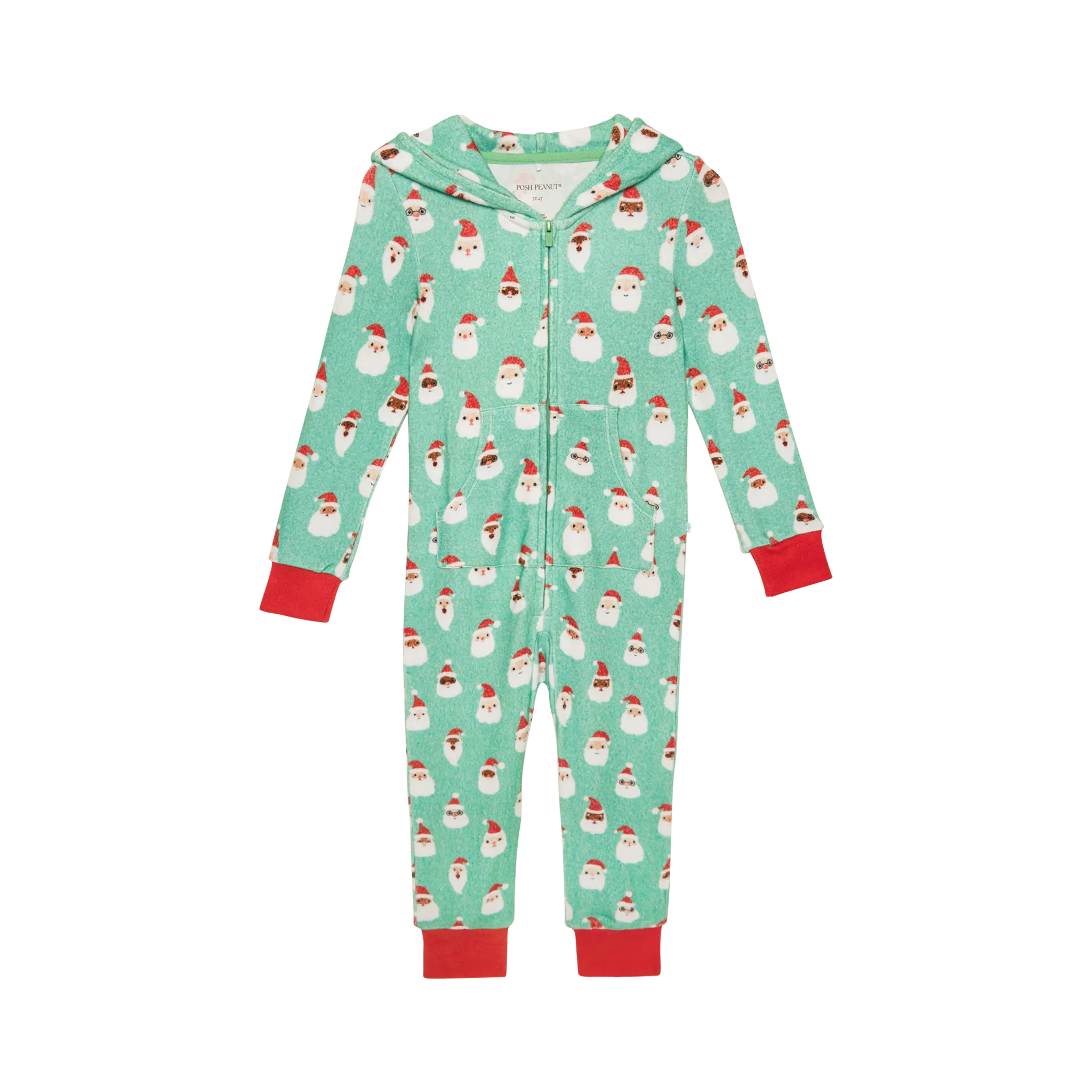 Posh Peanut Santa Medley Pacci Hooded Playsuit