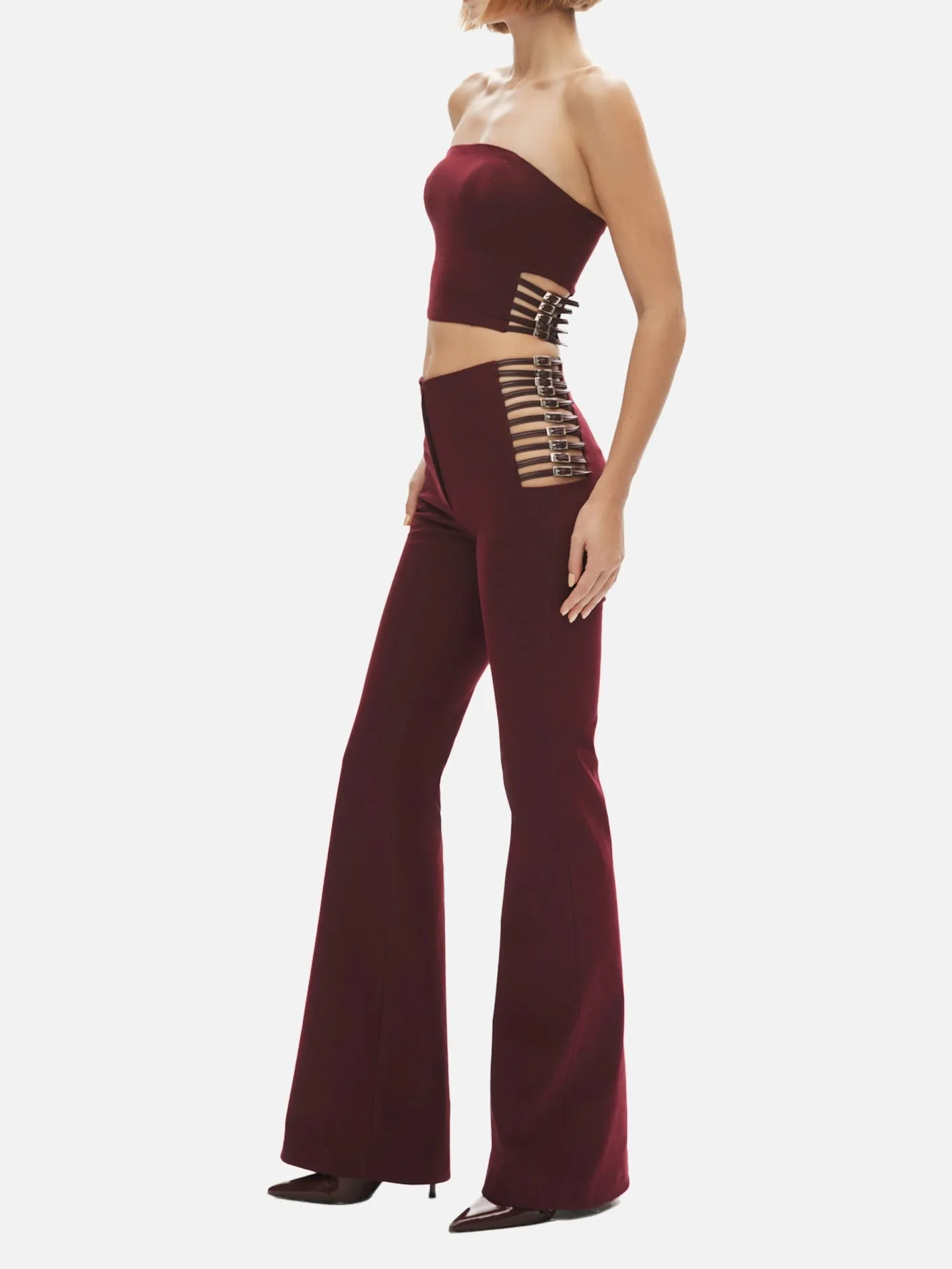 Power Trip Pants - Burgundy