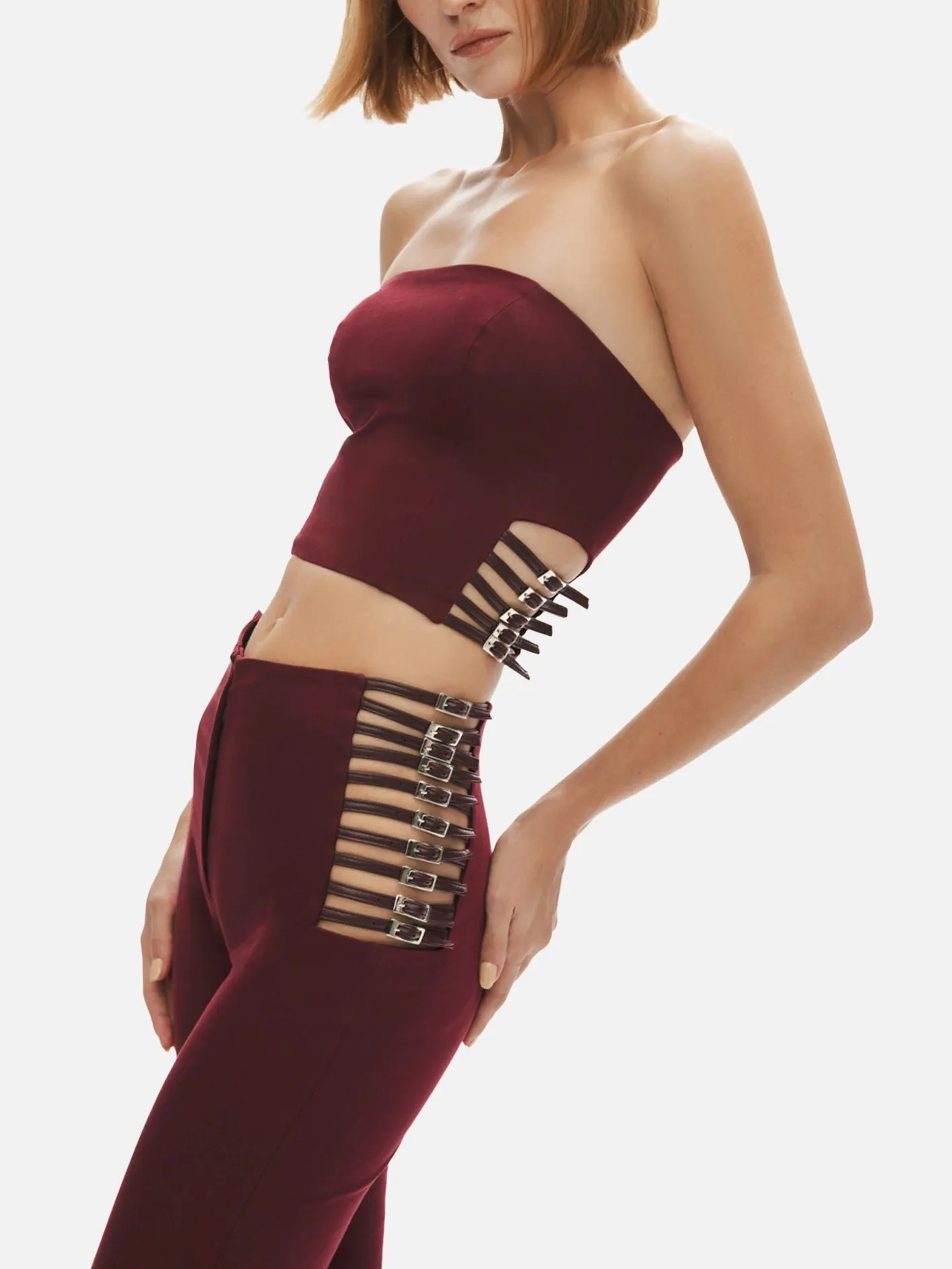 Power Trip Pants - Burgundy