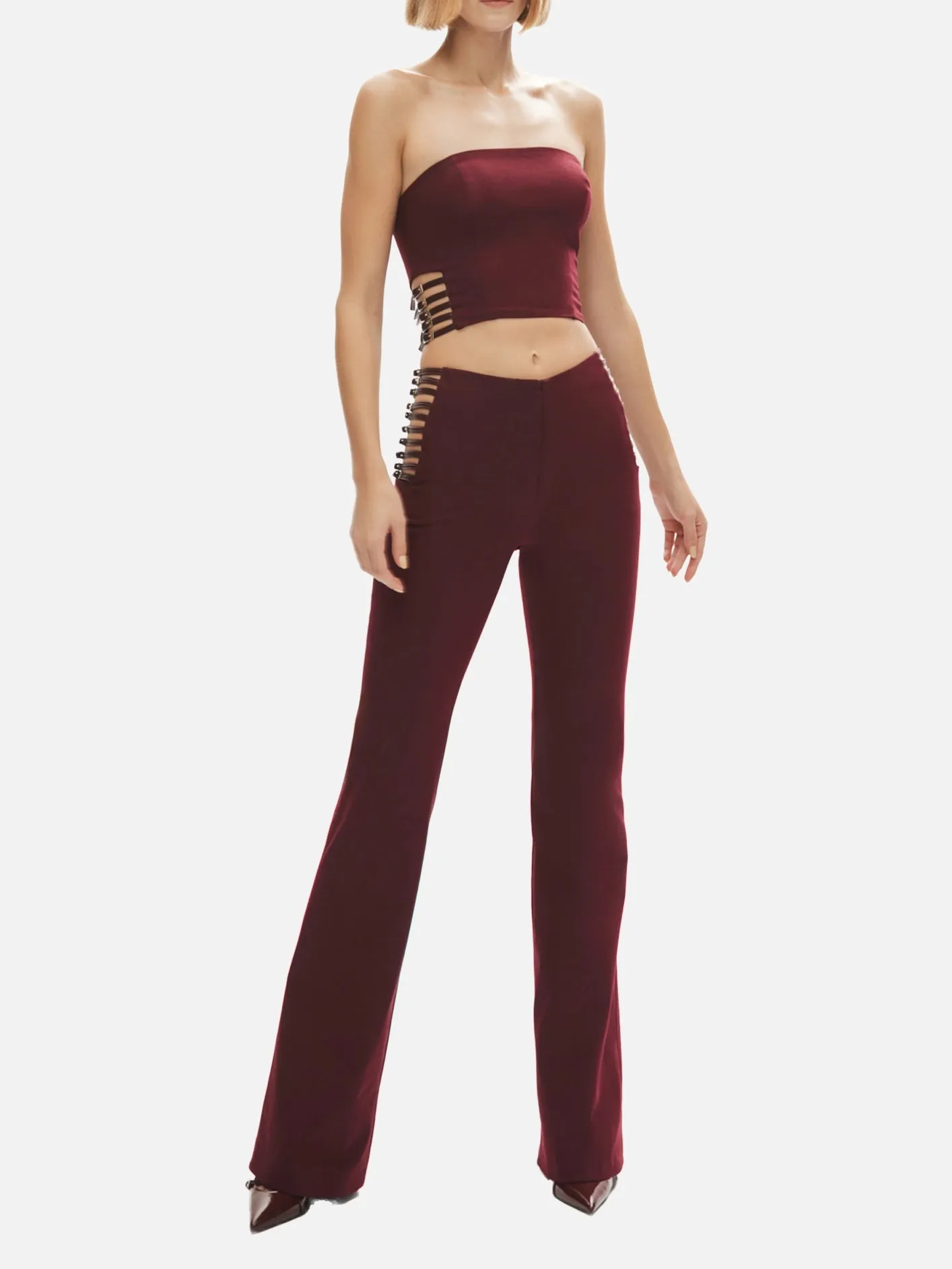 Power Trip Pants - Burgundy