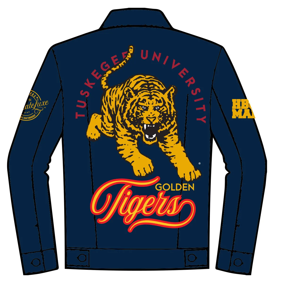 Pre Order ( Ship March 1st) TUSKEGEE UNIV. | Dark Trucker DENIM