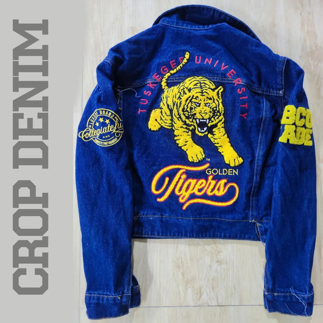 Pre Order ( Ship March 1st) TUSKEGEE UNIV. | Dark Trucker DENIM