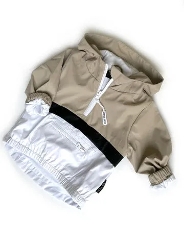 PULLOVER WINDBREAKER - SAND