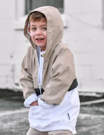 PULLOVER WINDBREAKER - SAND