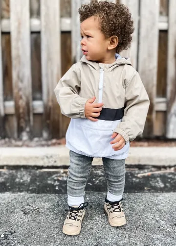 PULLOVER WINDBREAKER - SAND