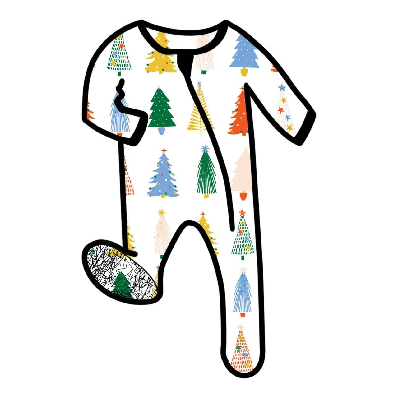 Quirky Trees Bamboo Footed Sleeper