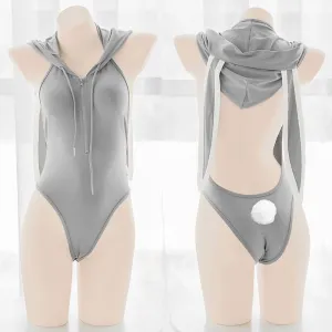 Rabbit Jumpsuit Vest Hoodie