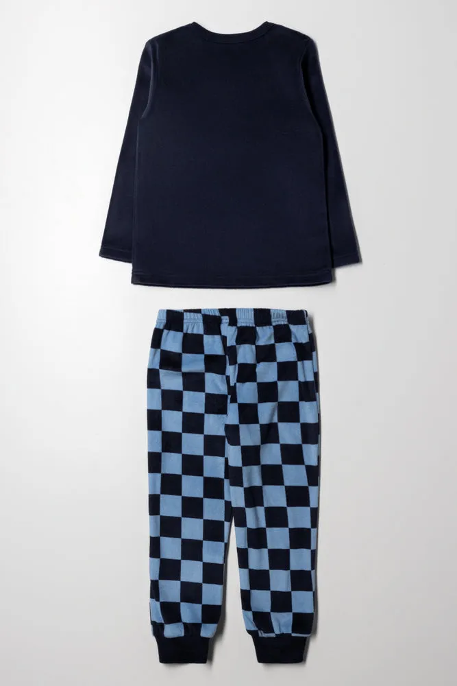 Racing Car Long Sleeve Pyjamas Navy