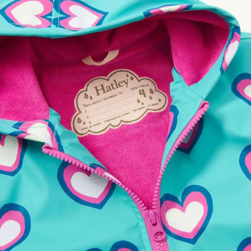 Rain Jacket - Colour Changing Hearts