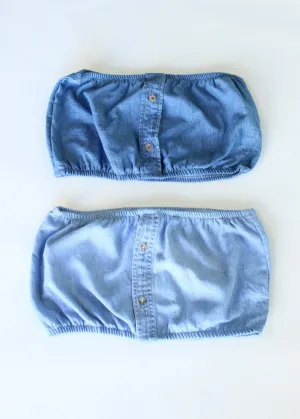 RCYCLD Denim Tube Top