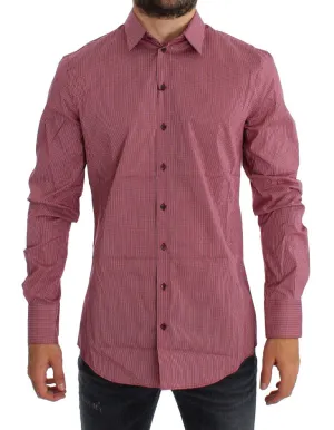 Red Checkered Slim Fit SICILIA Shirt