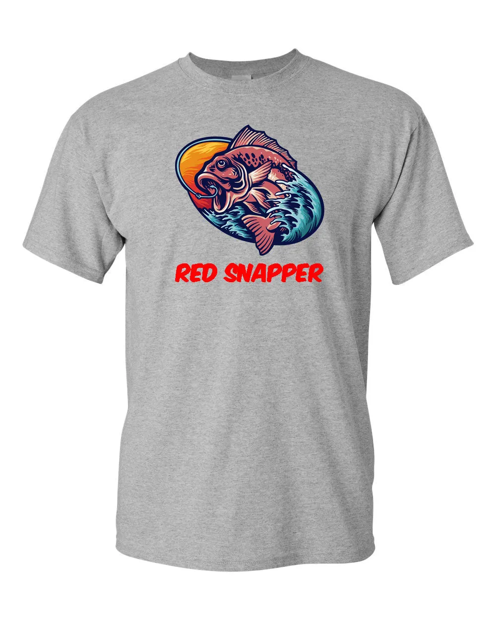 Red Snapper Fish T-shirt, Fishing T-shirt