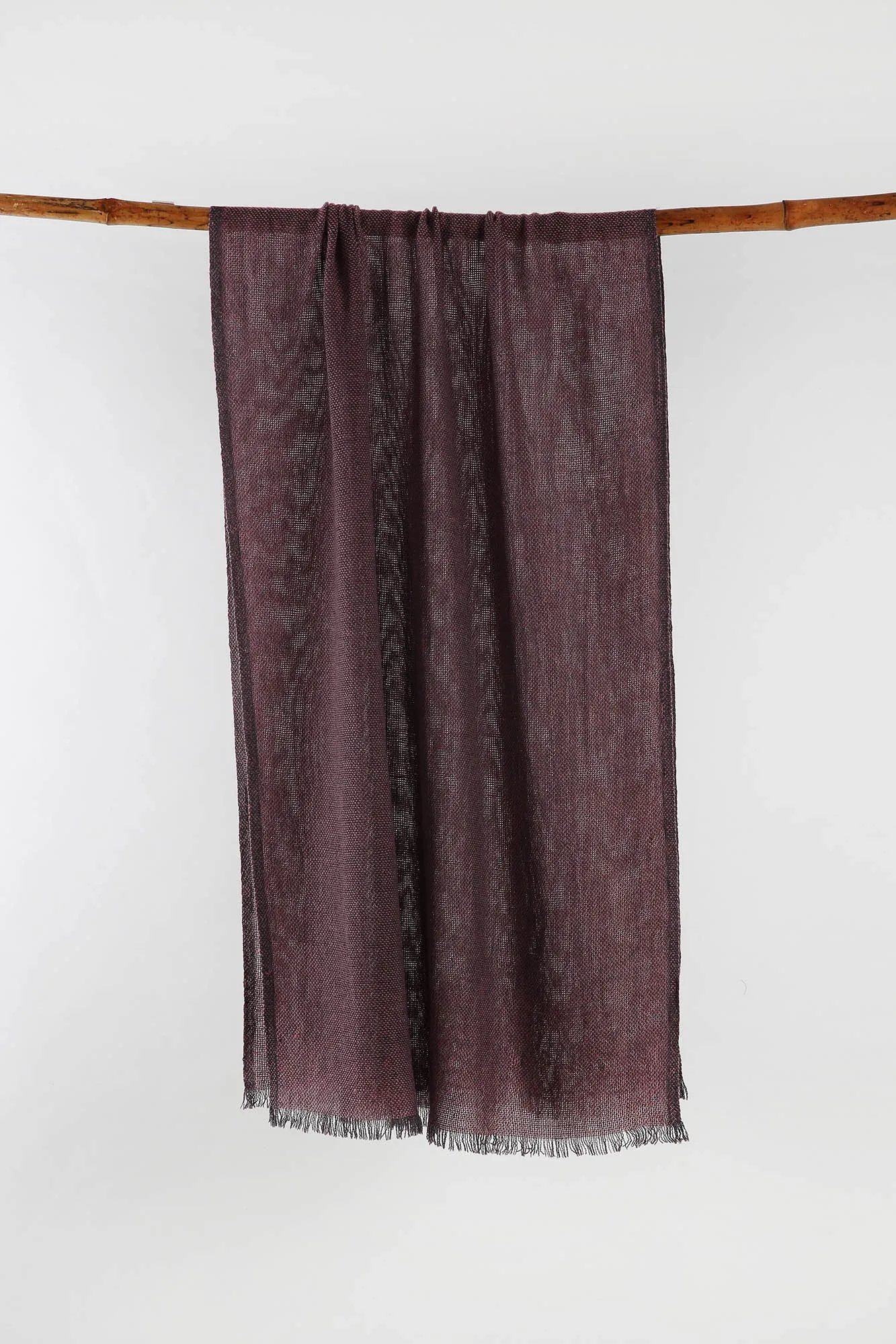 Regenerated Cashmere Scarf - Burgundy