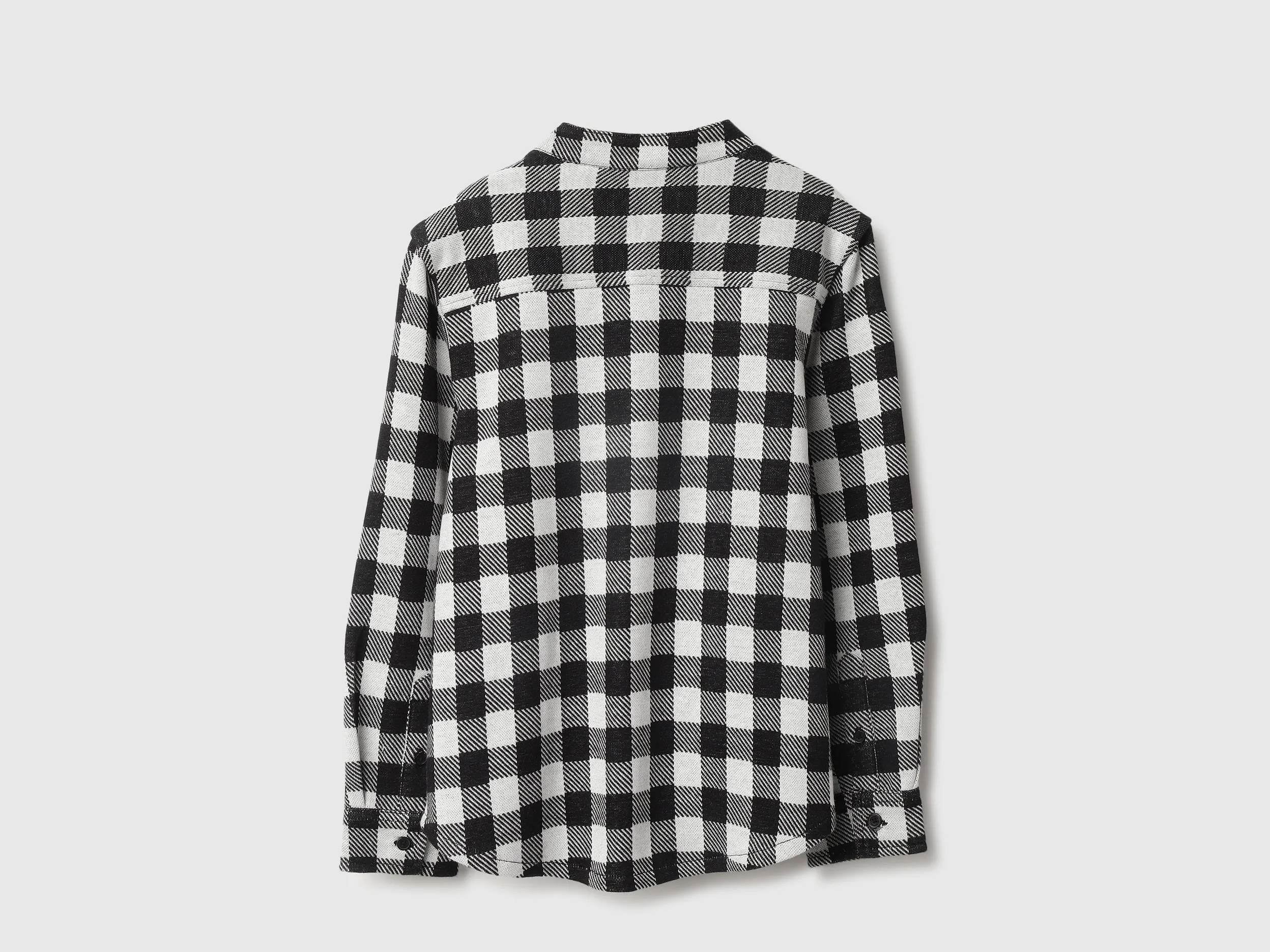 Regular Fit Hooded Neck Checkered Shirts