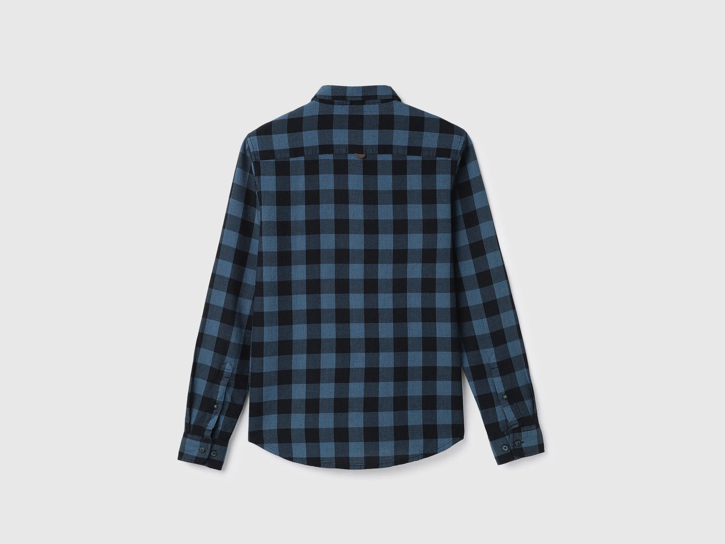 Regular Fit Spread Collar Checkered Shirts