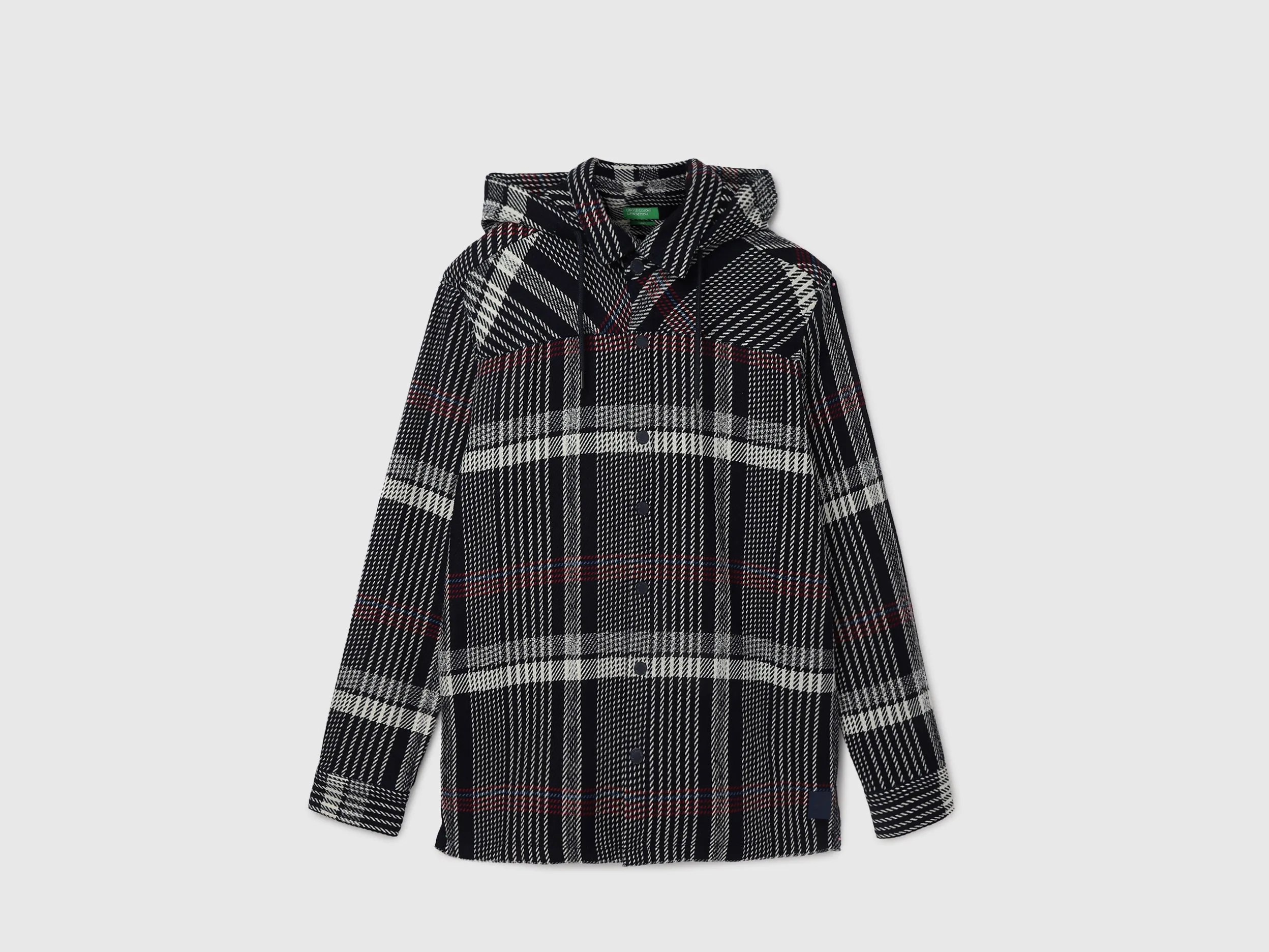 Regular Hooded Neck Checkered Shirts