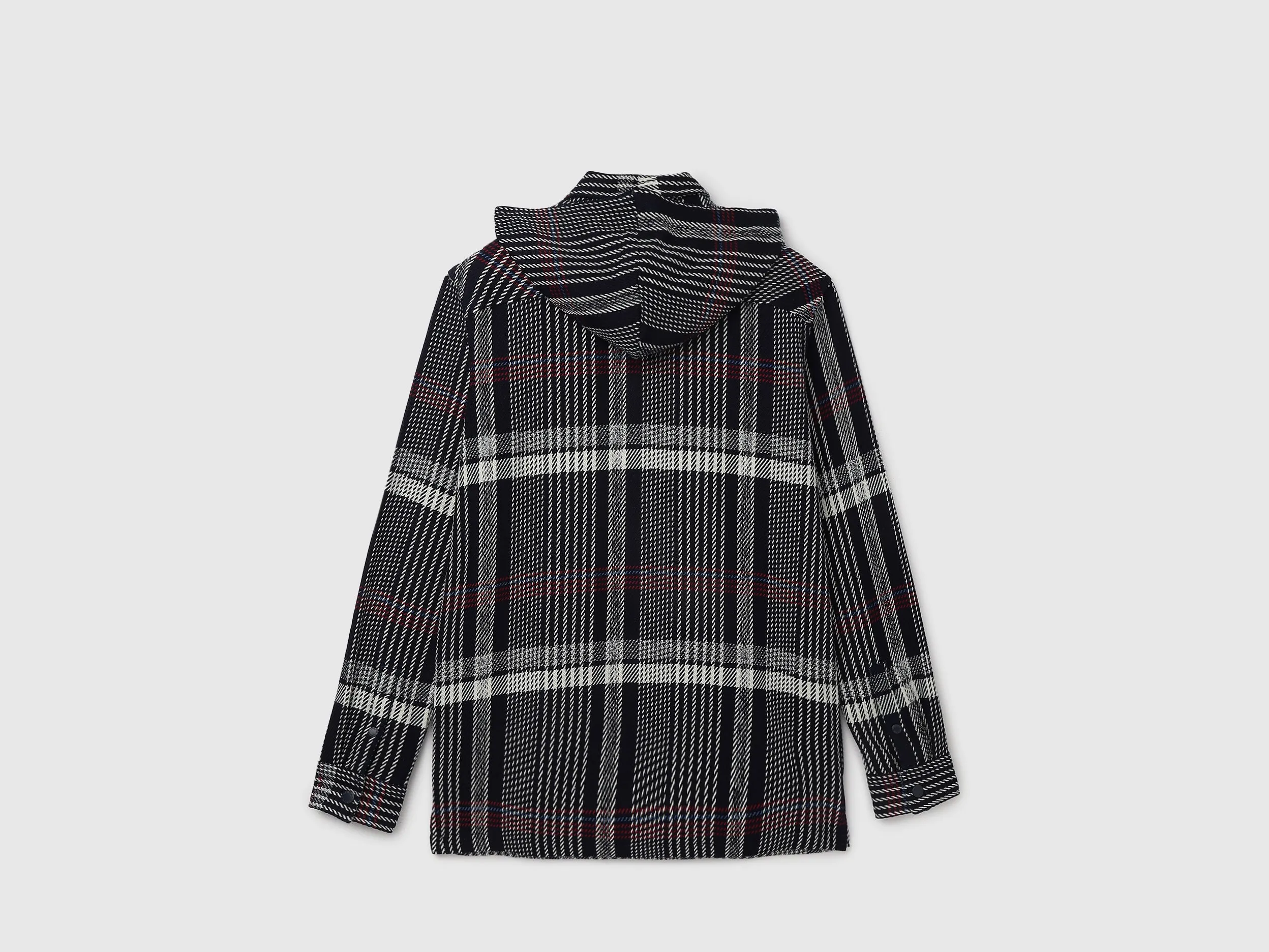Regular Hooded Neck Checkered Shirts