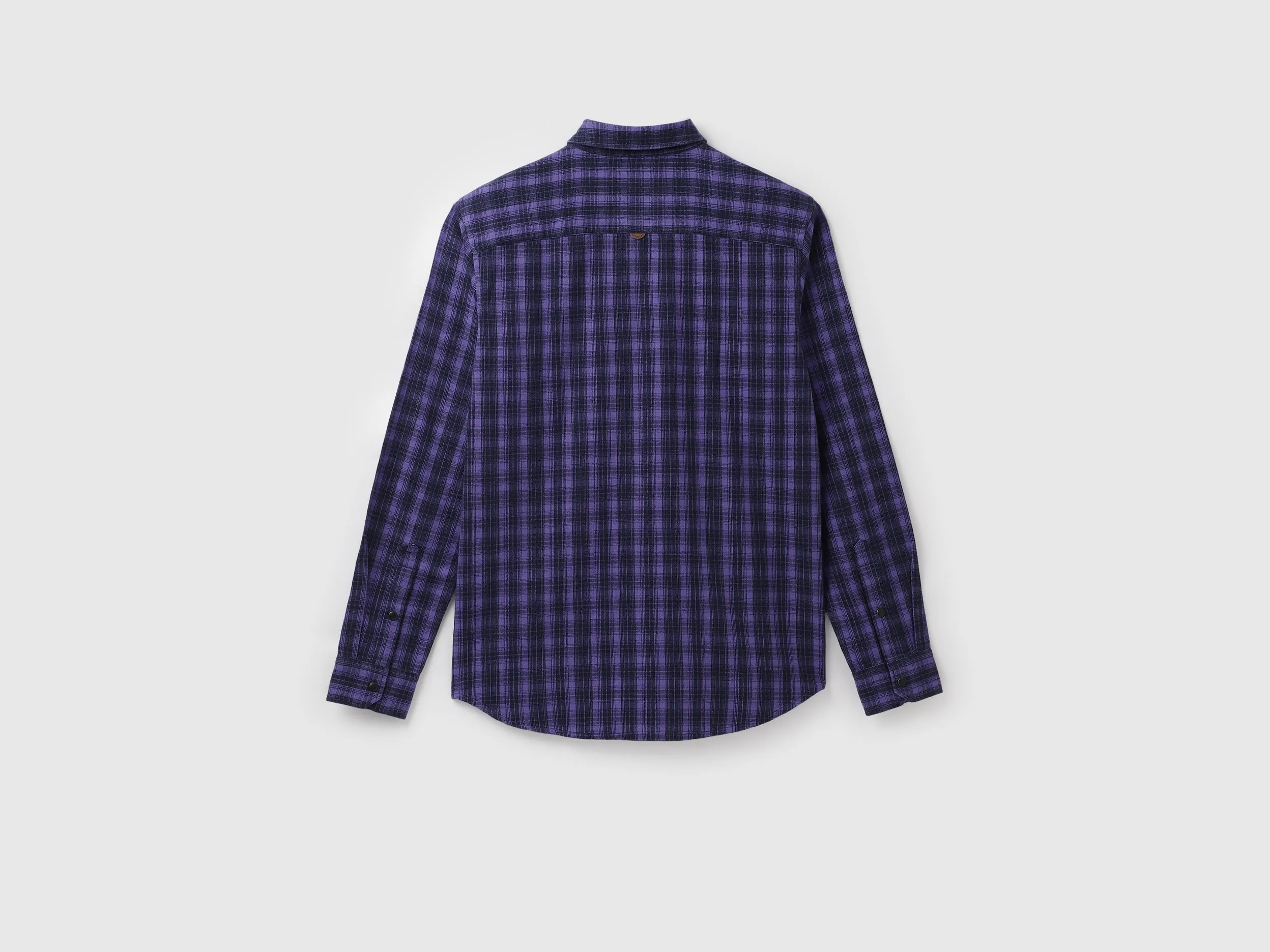 Regular Spread Collar Checkered Shirts