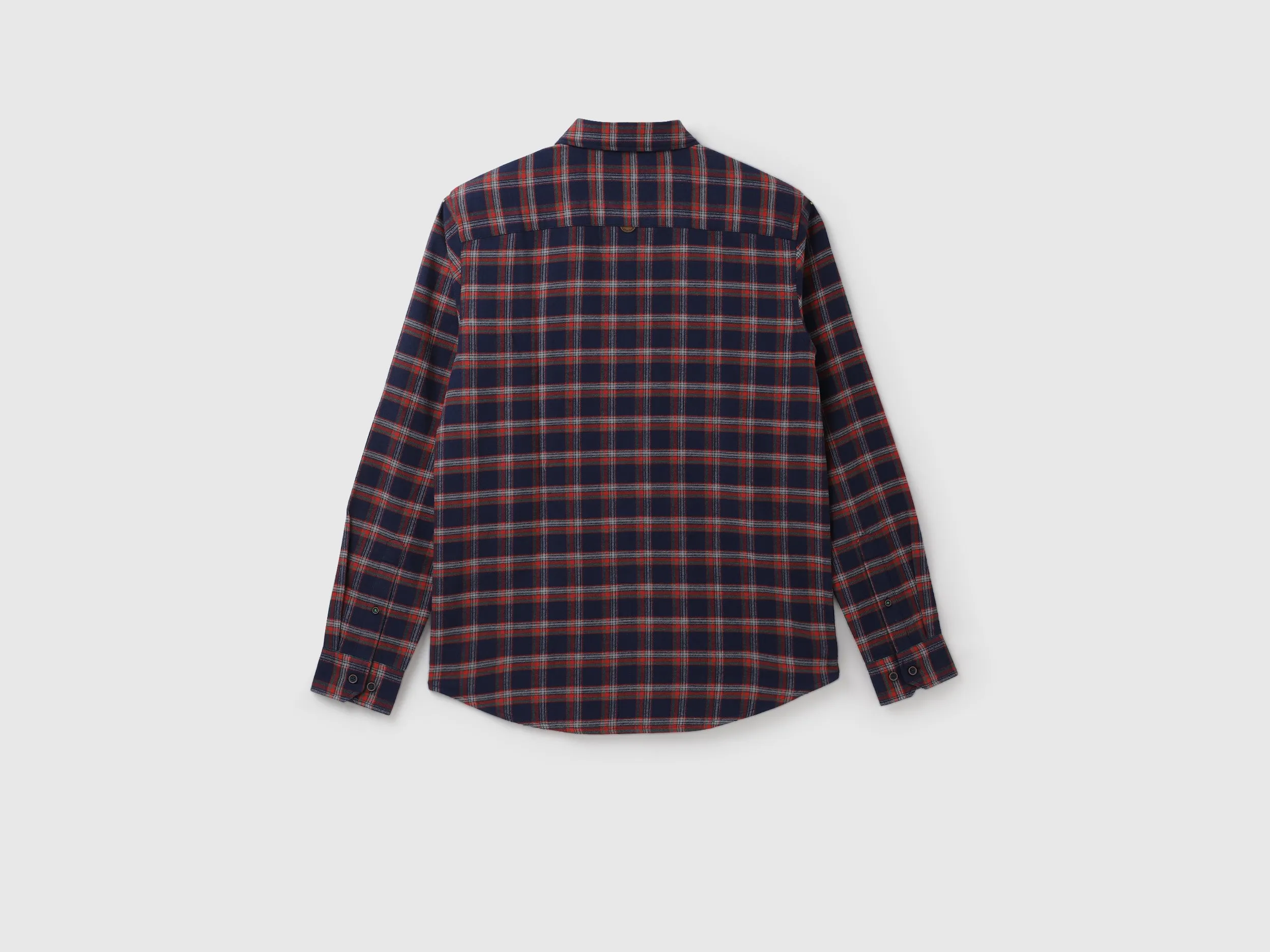 Regular Spread Collar Checkered Shirts
