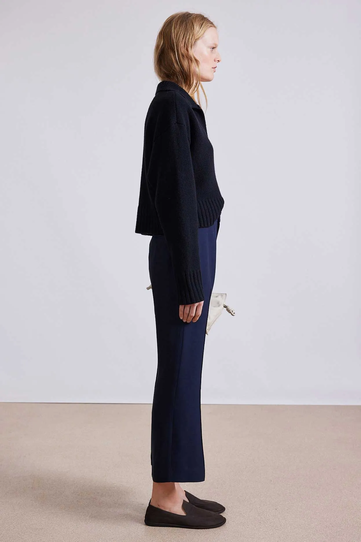 Rene Flare Trouser in Midnight