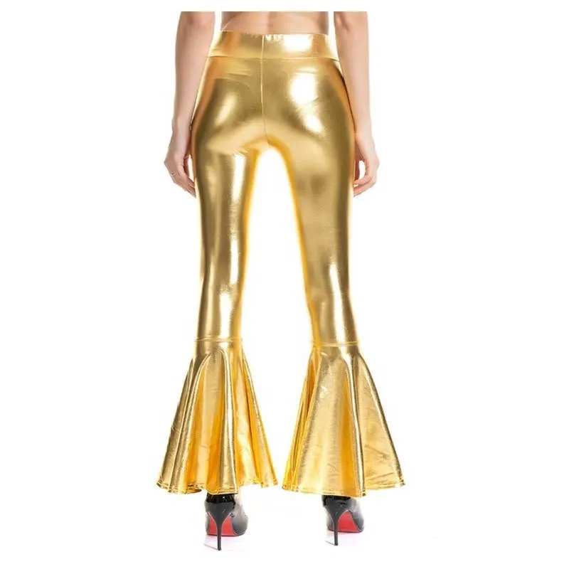 Retro 70s Disco Hippie Club Trousers Bell Bottoms